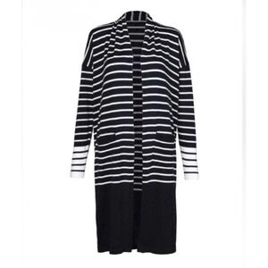 Cabi 6243 Boathouse Cardigan Open Front Womens Medium Classic‎ Nautical NWT